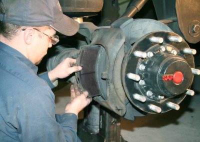 this image shows truck brake services in Fort Worth, TX